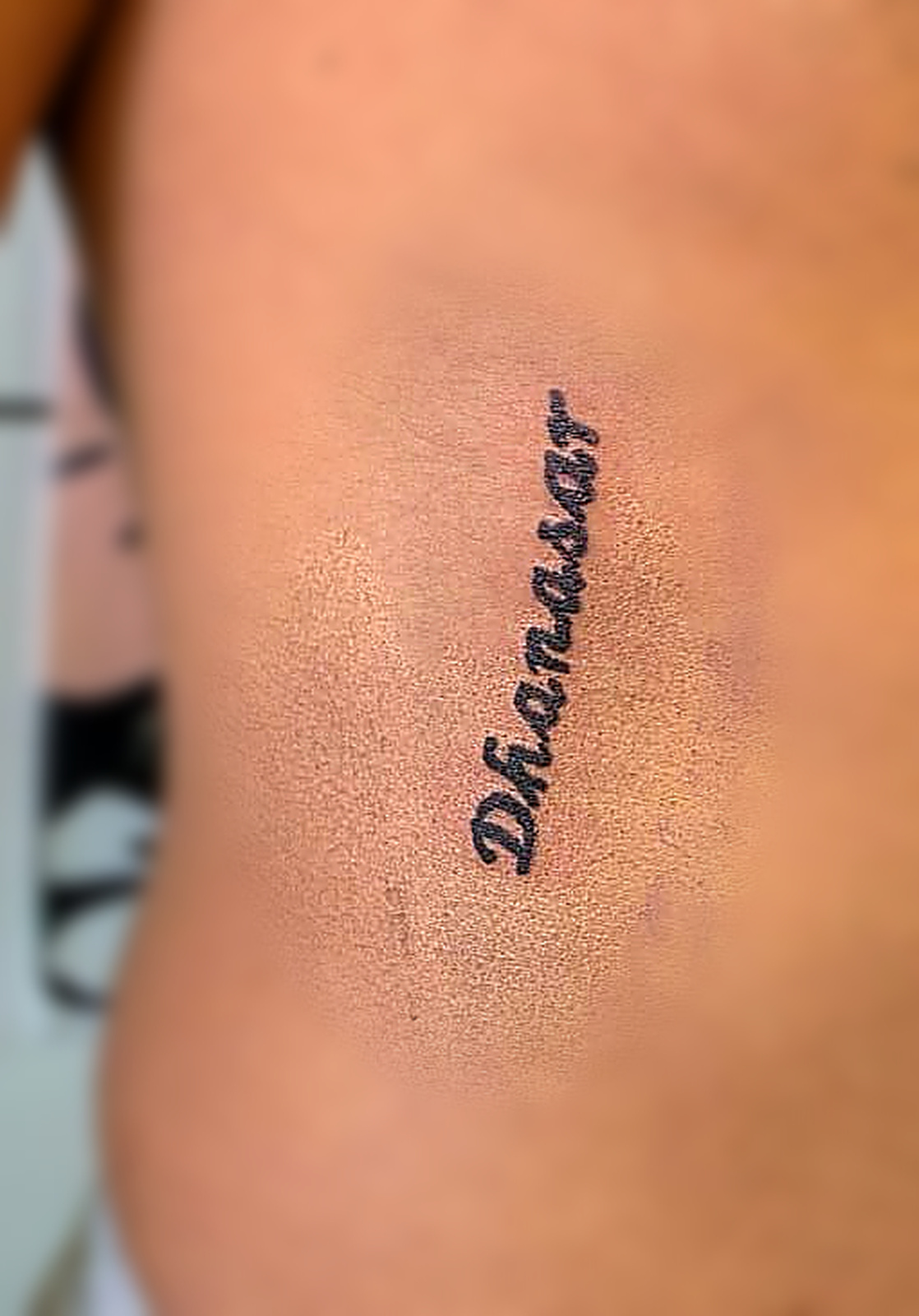 Custom script tattoo by Skin Stickers Johannesburg